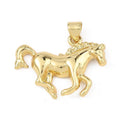 Chic Gold Horse Charm - Large