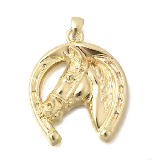 Gold HorseshoeCharm - Large