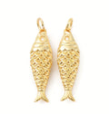 Gold Fish Charm - Medium