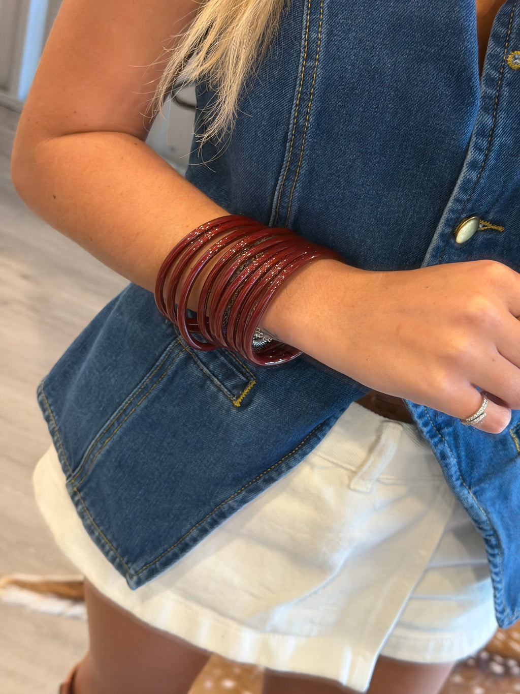 Maroon Bangles