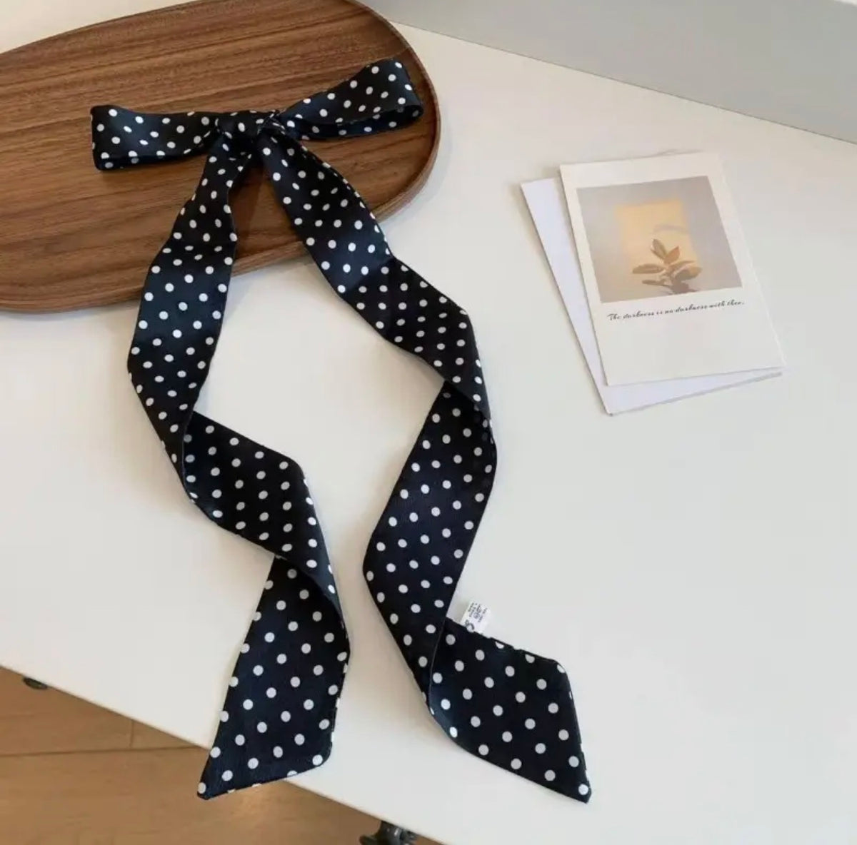 Black Polka Dot Twilly
