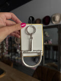 Large Silver Horse-bit Bag Charm