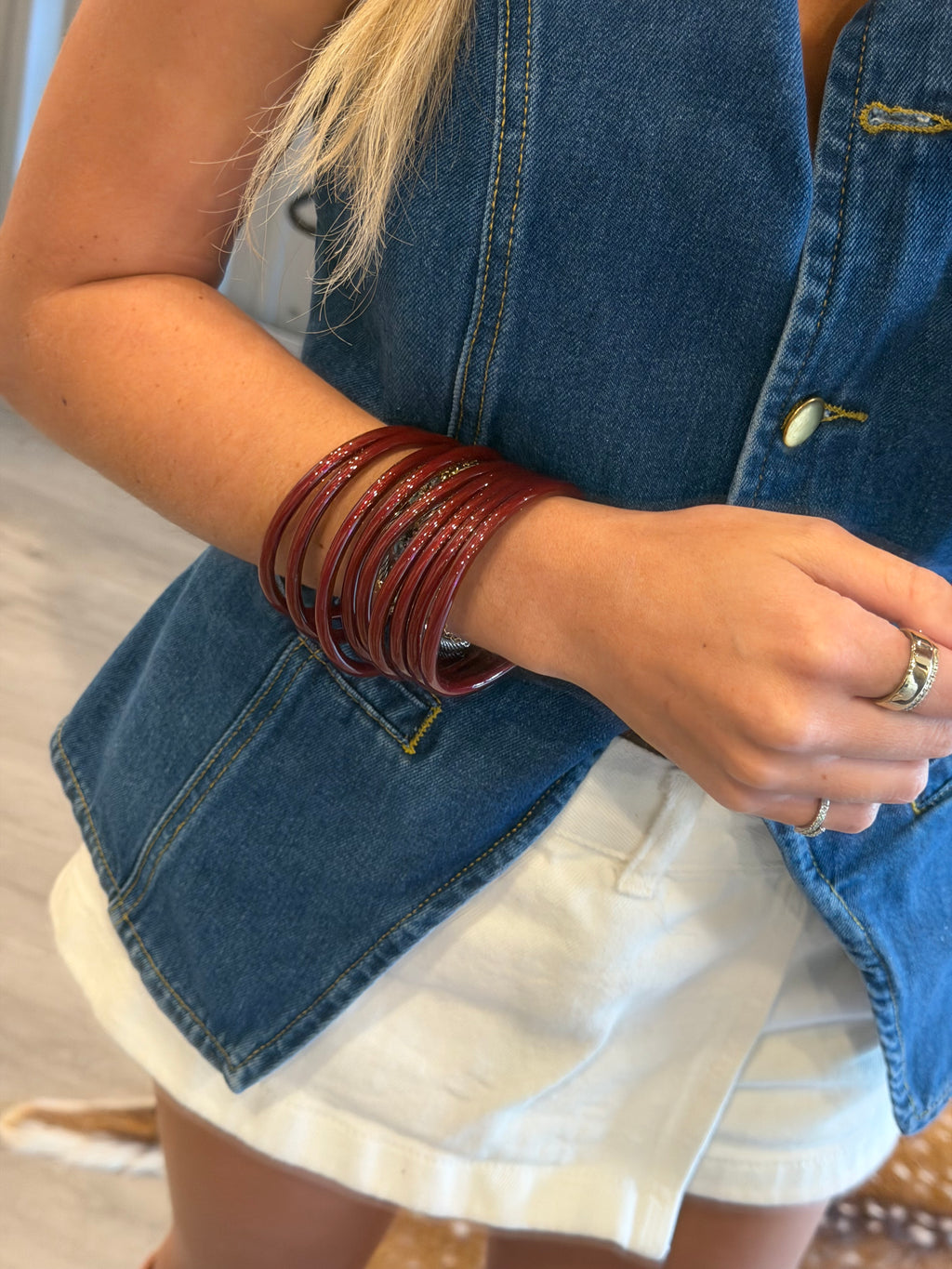 Maroon Bangles