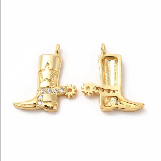 Diamond Boot Charm - Large