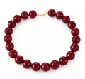 Maroon Bauble Necklace