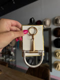 Large Two-toned Horse-bit Bag Charm