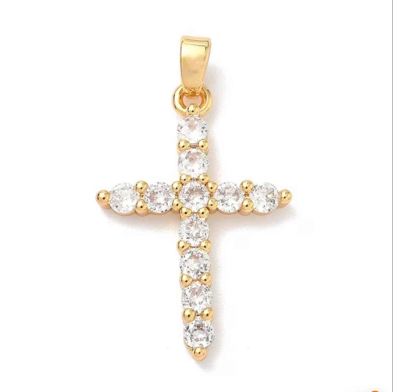 Diamond Cross Charm - Large