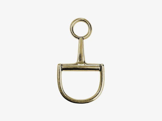 Gold Horse Bit Pendant