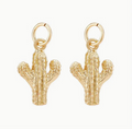 Gold Cactus Charm - Small