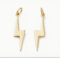Solid Gold Lightning Bolt - Small