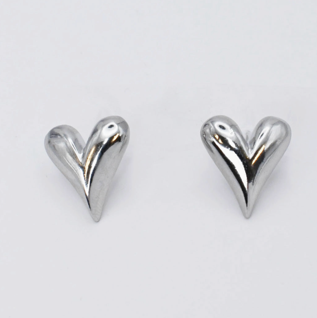 The Silver Sweetheart Stud Earrings