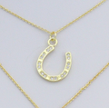 Gold Horseshoe Charm - Large