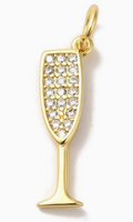 Gold Champagne Charm - Medium