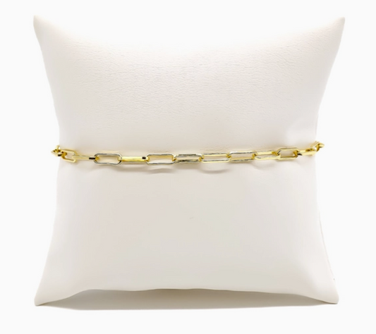 Gold "Paige" Link Bracelet Chain