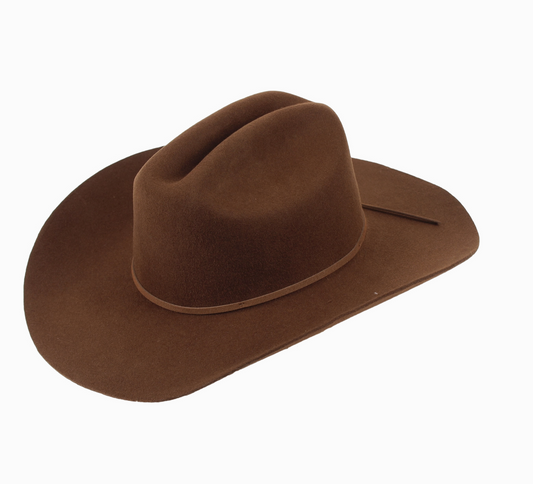 Chocolate Brown Felt Hat