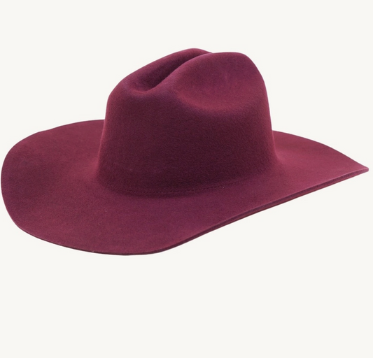 Maroon Felt Hat