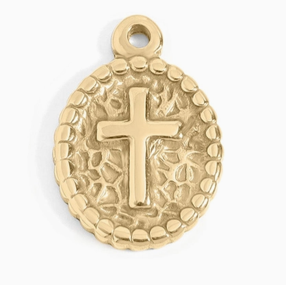 Medium Medallion Cross Charm