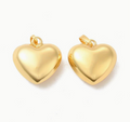 Gold Chunky Heart - Large