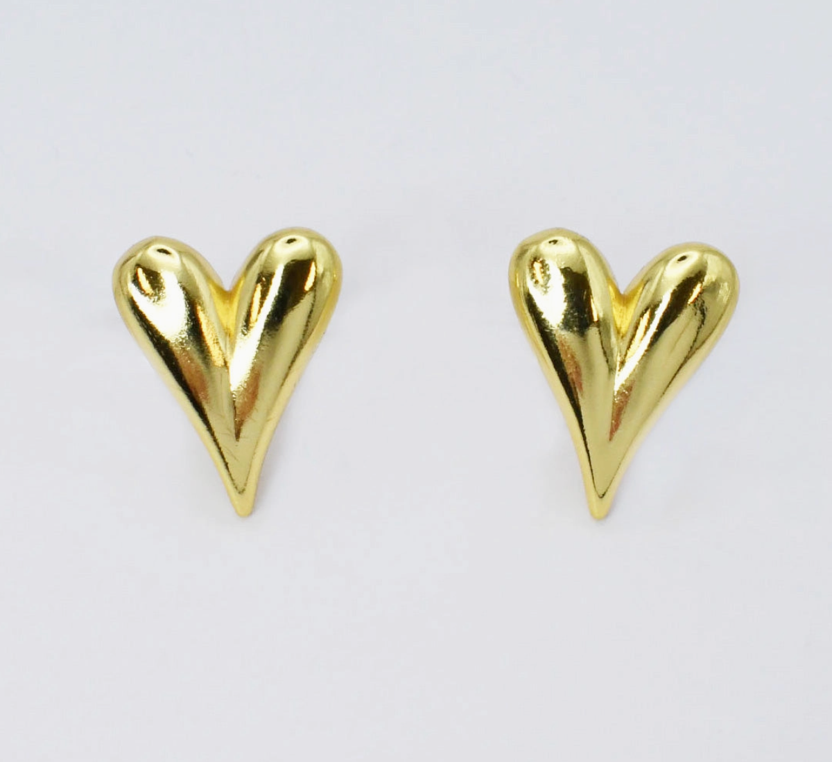 The Golden Sweetheart Stud Earrings